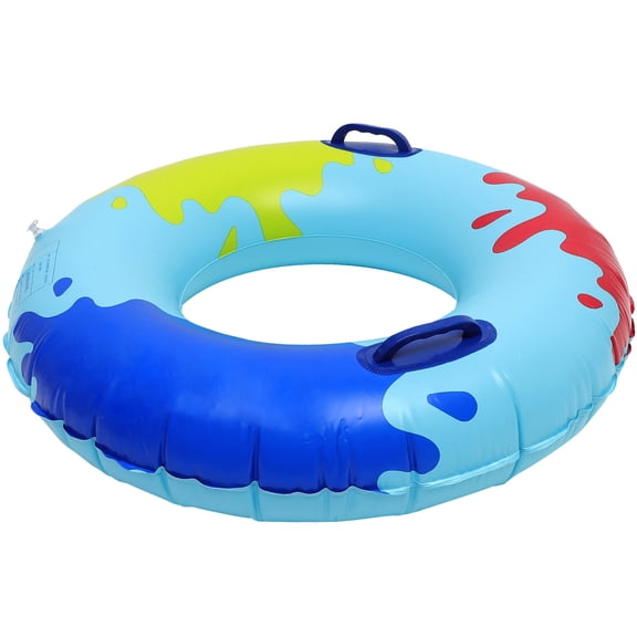 BESTYASH Blue Inflatable Swim Ring PVC Material Durable Pool Float for Decoration and Relaxation 38.5 Inch