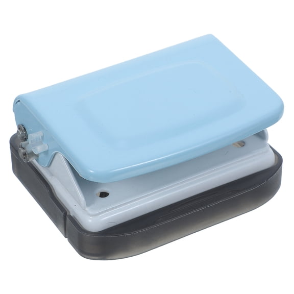 BESTYASH Metal Loose Leaf Hole Puncher Blue for Planner Binder Organization and Office Use