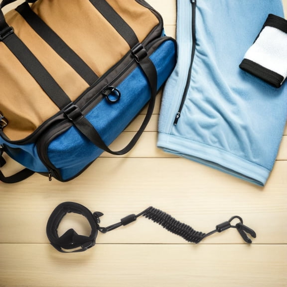 BESTYASH Black TPU Boat Motor Safety Lanyard Universal Emergency Stop Cord Engine Tether