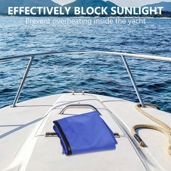 BESTYASH Boat Shade Kit Sun Protection 600D Cloth for Fishing Boat Outdoor Storage 1Pack