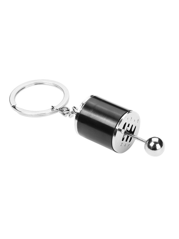 Gear Box Shifter Keychain Black 6 Gear Model Compact and Stylish Accessory
