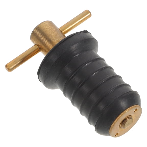 BESTYASH Boat Drain Plug, Brass, Multi, Easy T-Handle, Corrosion-Resistant, Universal