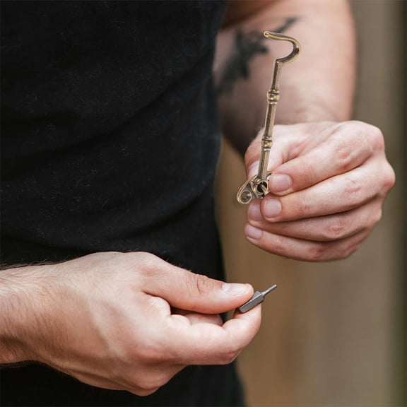 BESTYASH Rotating Brass Hook Latch Lock for Doors with Easy Installation