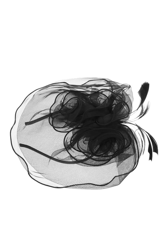 Versatile Black Bridal Hair Comb with Veil Double Layer Mesh for Weddings and Gatherings