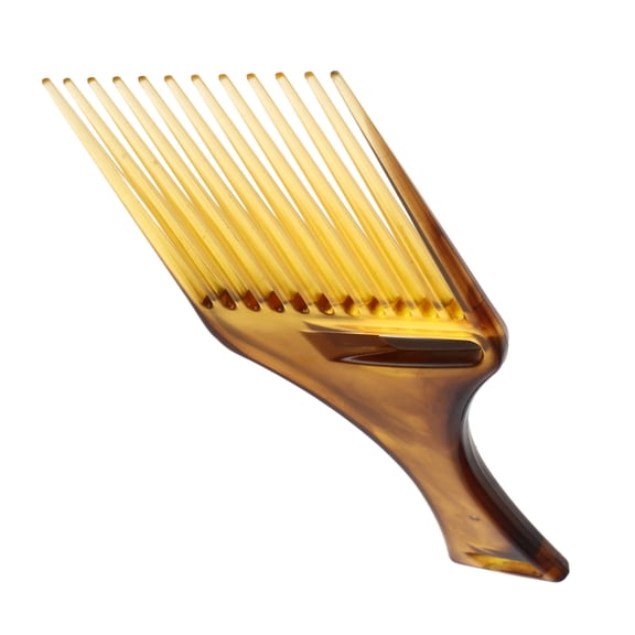 BESTYASH Brown Large Tooth Comb Retro Style Widetooth Hair Detangler for Thick Curly and Straight Hair