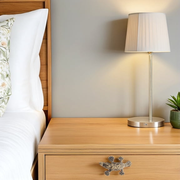 BESTYASH Brushed Animal Drawer Handle Single Hole Vintage Style Cabinet Pull for Kitchen Home Furniture