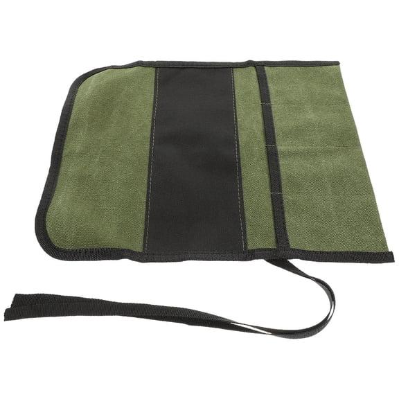 BESTYASH Canvas Tool Roll Organizer Multi Purpose Storage Bag with Multiple Grids for Wrenches Screwdrivers and Pliers