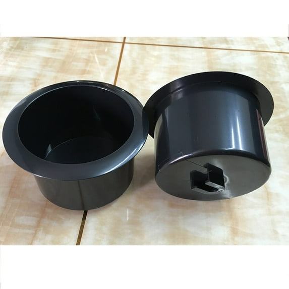 BESTYASH Black Plastic Cup Holder Insert for Sofa, Boat, and Game Table - and Sturdy Design