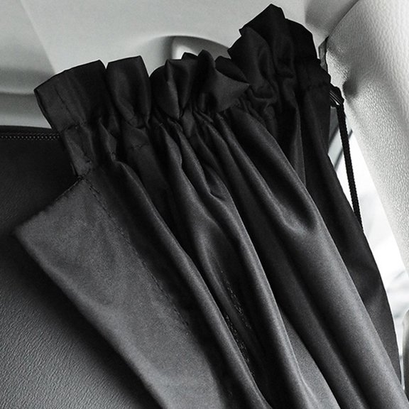 BESTYASH Black Car Privacy Sunshade Curtain Detachable Auto Partition Curtain for Vehicle Window and Seat Privacy