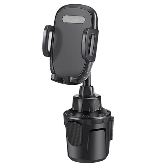 BESTYASH Car Phone Stand with Adjustable ABS Bracket for Car Cup Holder Black Easy Install