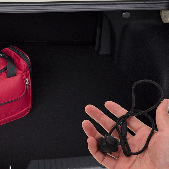BESTYASH Car Rear Parcel Shelf String Black Plastic Trunk Cover Strap with Easy Installation