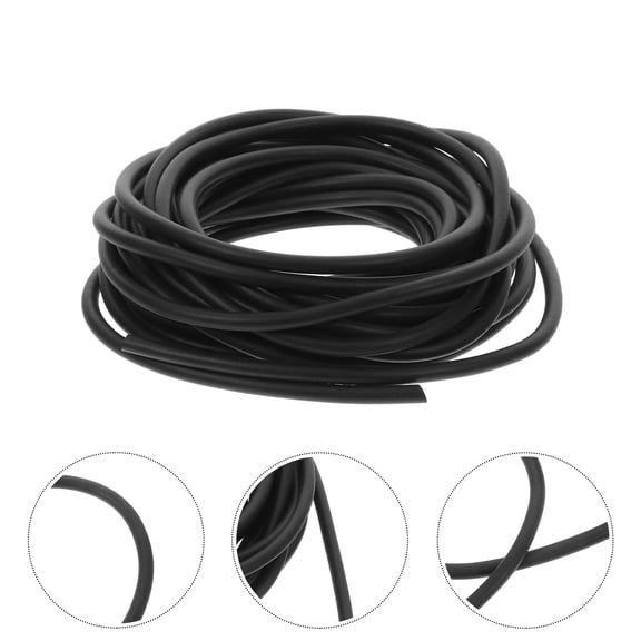 BESTYASH Car Weather Seal Strip Sealing Strip Black EPDM Dust Prevention Indoor Use 1 Roll