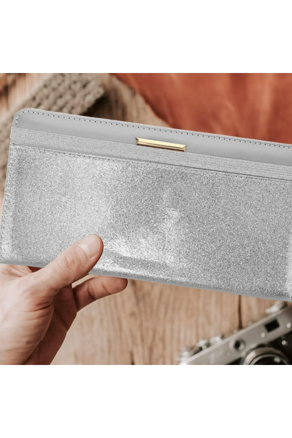 Travel Document Holder for Women, Grey PU Card Organizer with Meticulous Craftsmanship, 1 Set for Secure Storage