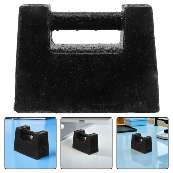 BESTYASH Cast Iron Calibration Weights Set for Certified Scale Precise 1 Kilogram Standard Plates Black