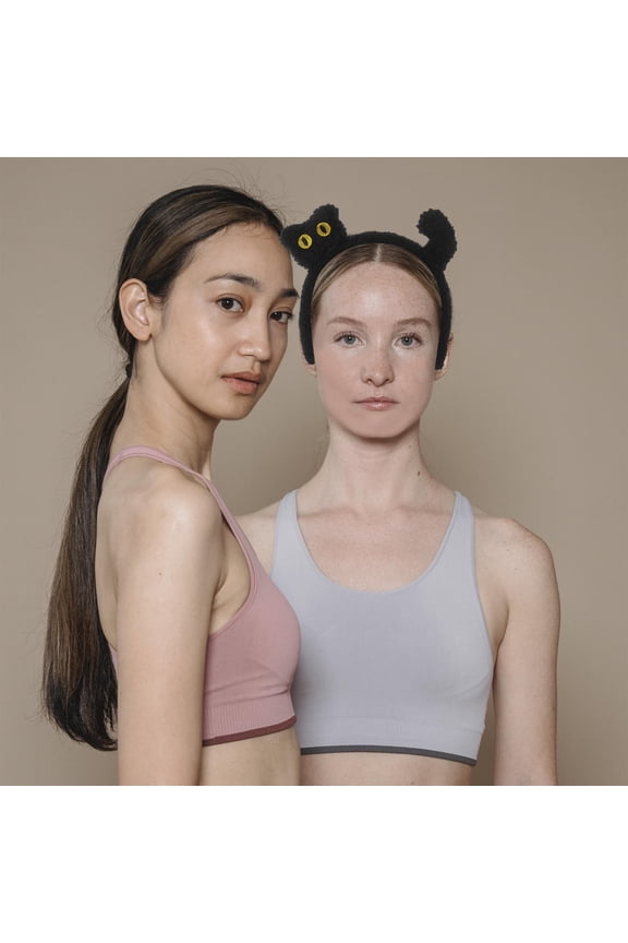 Cat Ear Plush Headband Multi Color Soft Hairband Elastic for Cosplay and Daily Use