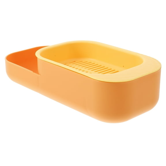 BESTYASH Convenient Cat Grass Box Plastic Orange 1Pack