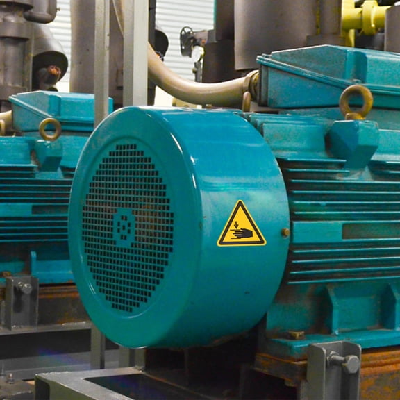 BESTYASH Caution Hands Warning Sign Sticker Multiuse PVC Adhesive Safety Decals for Daily Use 10 Sheets