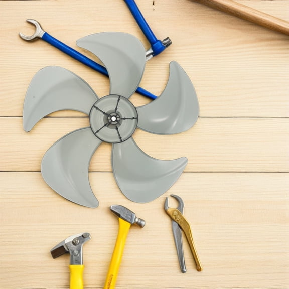 BESTYASH Gray Plastic Ceiling Fan Replacement Blades Accessories for Enhanced Airflow and Performance