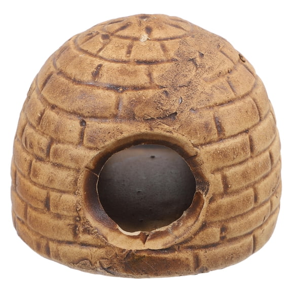 BESTYASH Ceramic Aquarium Log Hide for Betta Fish Shrimp and Reptile Shelter