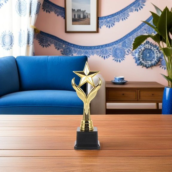 BESTYASH Golden Plastic Trophy for Ceremony Award, Competition Celebration, Recognition, and Achievement Display
