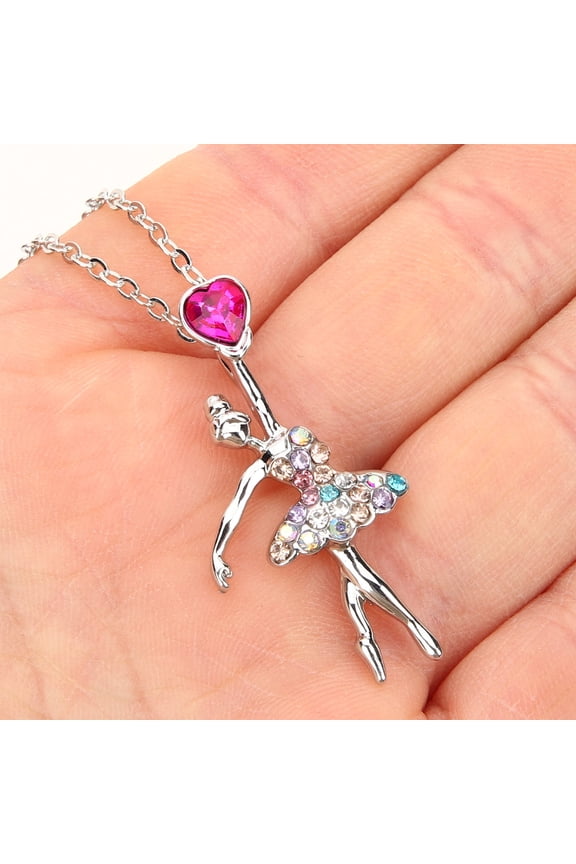 Charming Ballet Dancer Pendant Necklace with Durable Alloy and Steel for Everyday Accessories