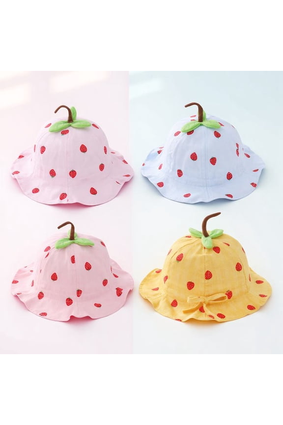 Childrens Sun Hats Sun Protection Fisherman Hat Blue Outdoor Activities 1Pack