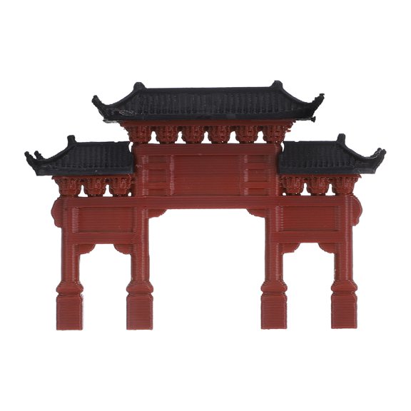 BESTYASH Chinese Architecture Model with Authentic Craftsmanship for Zen Garden and Aquarium Decoration
