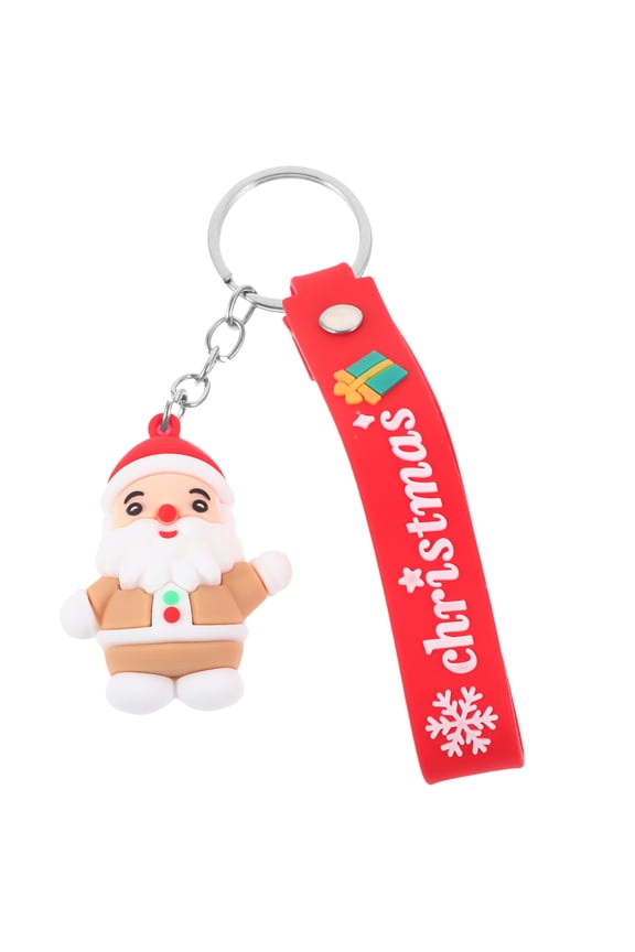 Cute Keychains Santa Claus Key Chain Multi-colored 1Set Back to School