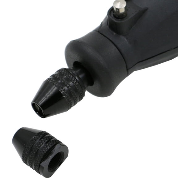 BESTYASH Chuck Conversion Adaptors Aluminum Alloy Black for Hand Drill and DIY Projects 1Pcs