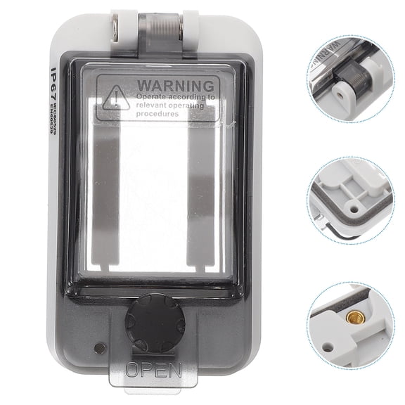 BESTYASH Grey Cover 1 Piece PC Outdoor Protective Case for Industrial Use and Safety