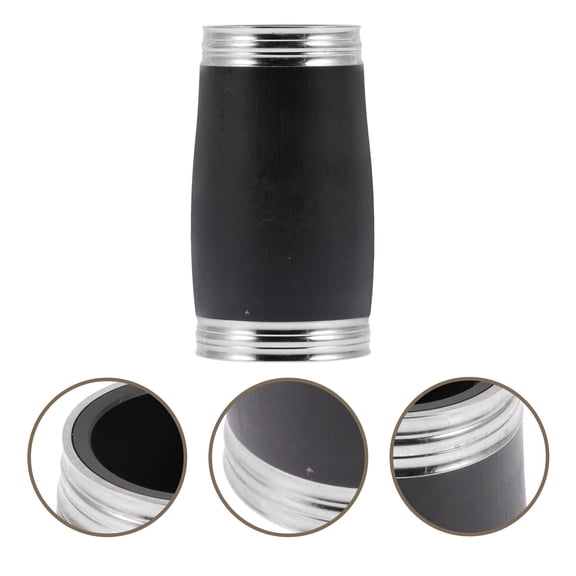 BESTYASH Black Clarinet Two-Section Tuning Tube Replacement Part for Wind Instrument Sound Pitch Adjustment