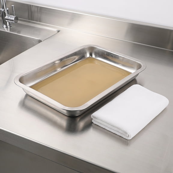 BESTYASH Classroom Dissection Tray with Thickened Stainless Steel and Expandable Wax Lined Surface