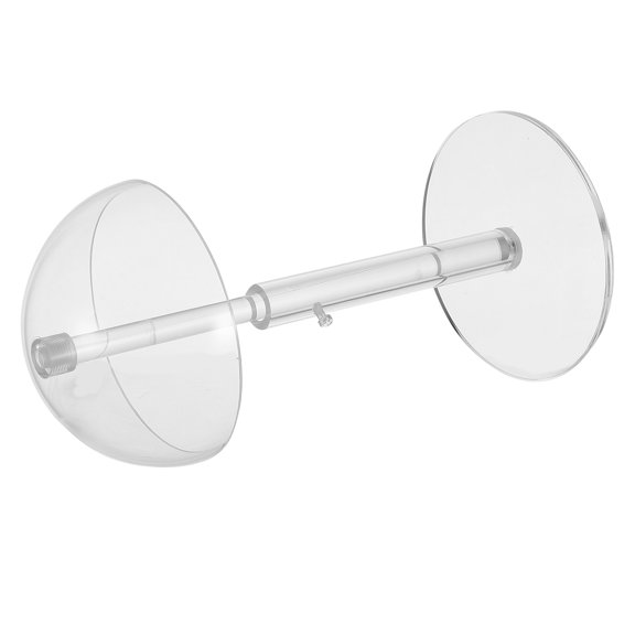 BESTYASH Height Adjustable Clear Acrylic Hat Display Rack for Compact Counter Storage