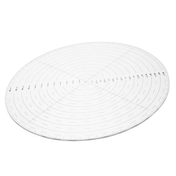 BESTYASH Clear Acrylic Circle Quilting Template Ruler for Accurate Sewing, Patchwork, Quilting and Craft Projects