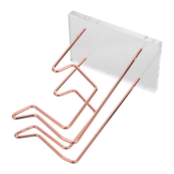 BESTYASH Clear Acrylic Controller Display Stand Rose Plated Gold with Iron Support for Gaming Setup