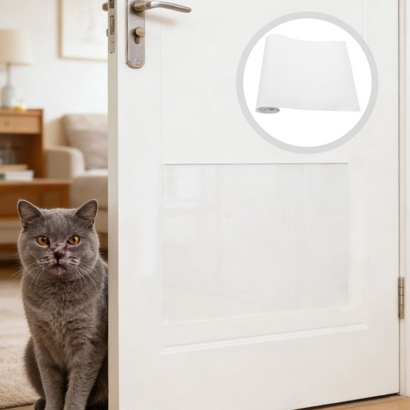 BESTYASH Clear Door Protector from Dog Scratching with Self Adhesive PVC Film for Home Furniture