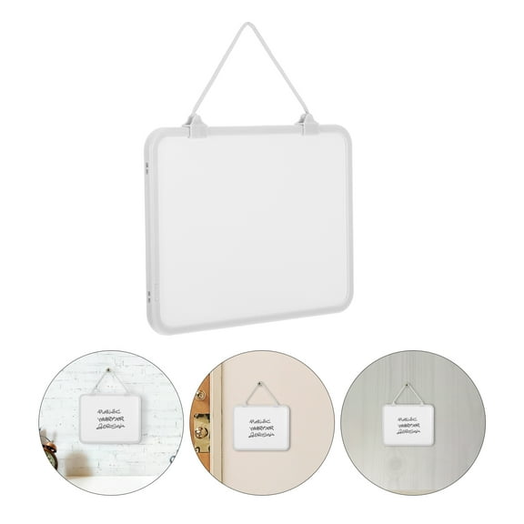 BESTYASH Clear Dry Erase Board Beige Rectangular Magnetic Message Board for Home Office Use 1Pack