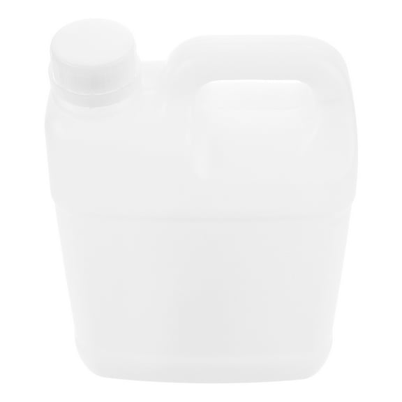 BESTYASH Clear Plastic Food Storage Jug with Handle Reusable Lidded Container for Juice Honey Syrup
