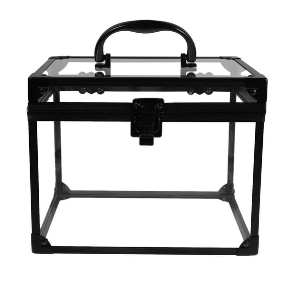 BESTYASH Clear Travel Makeup Case with Lock Large Capacity Organizer for Jewelry and Cosmetics