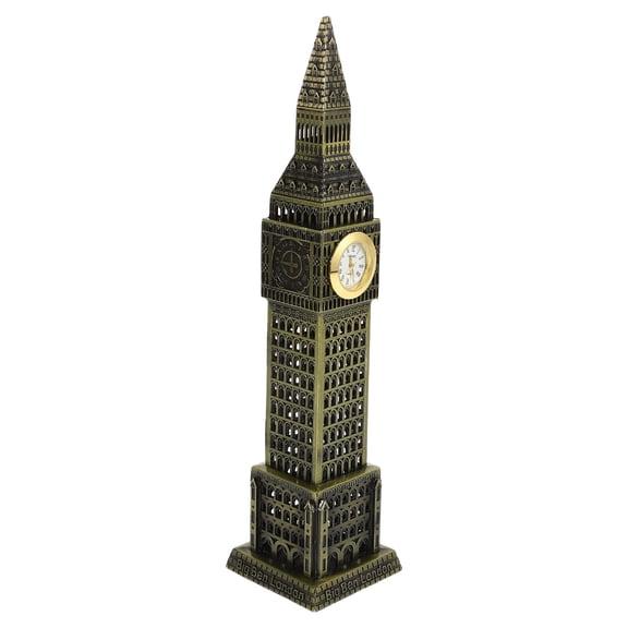 BESTYASH Miniature Clock Tower Big Ornament Classic Design for Weddings 1Pack