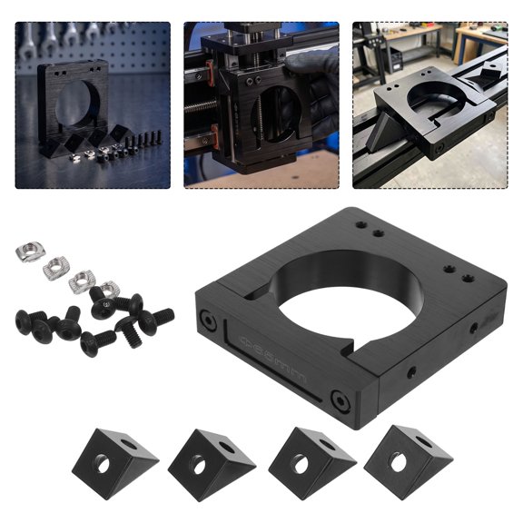 BESTYASH Cnc Spindle Clamp Mount for Engraving Machines, Stable Metal Holder