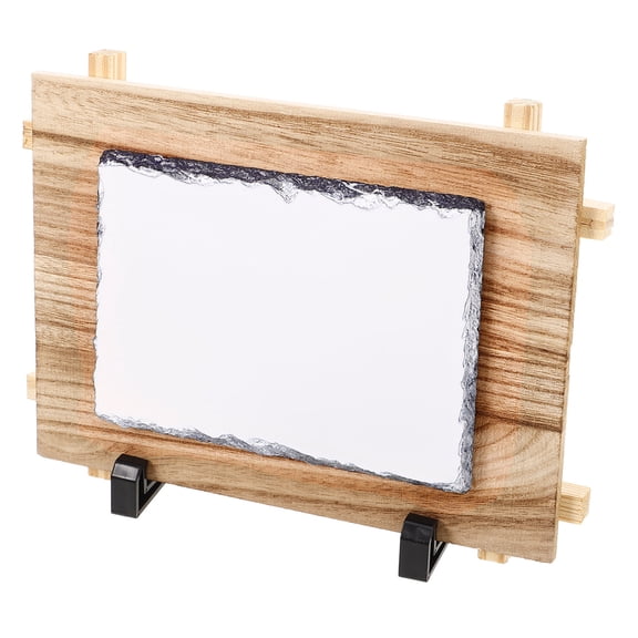 BESTYASH Sublimation Blank Stone Slate Photo Frame Coffee Color for Decor Heat Transfer