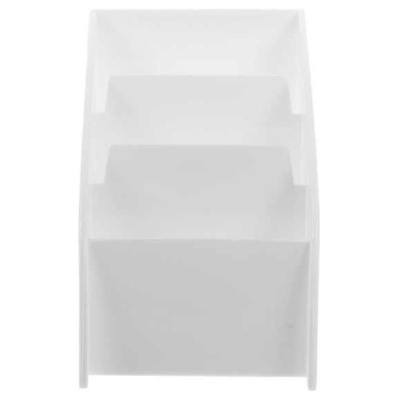 BESTYASH White Plastic Coffee Station Organizer for Countertop, Tea Storage Case, Family Kitchen Counter 1 Pack