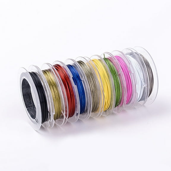 BESTYASH Colored Jewelry Wire Assorted Copper Wire for Beading Floral Arranging