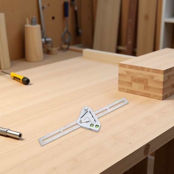 BESTYASH Carpenter Combination Tool with Metal Working Ruler, Plated Stainless Steel, Precision Measuring Instrument