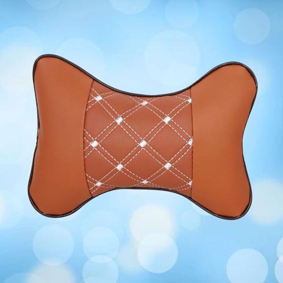 BESTYASH Orange Car Headrest Pillow with Neck Support, Comfortable Design and Breathable Heat Dissipation for Travel