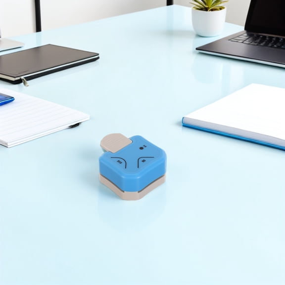 BESTYASH Blue Paper Corner Rounder for Photo Edges and Card Making with Portable Compact Design