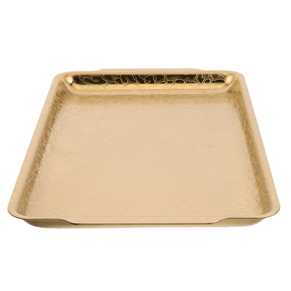 BESTYASH Compact Golden Warming Plate and Grill Pan for Stovetop and Outdoor Use