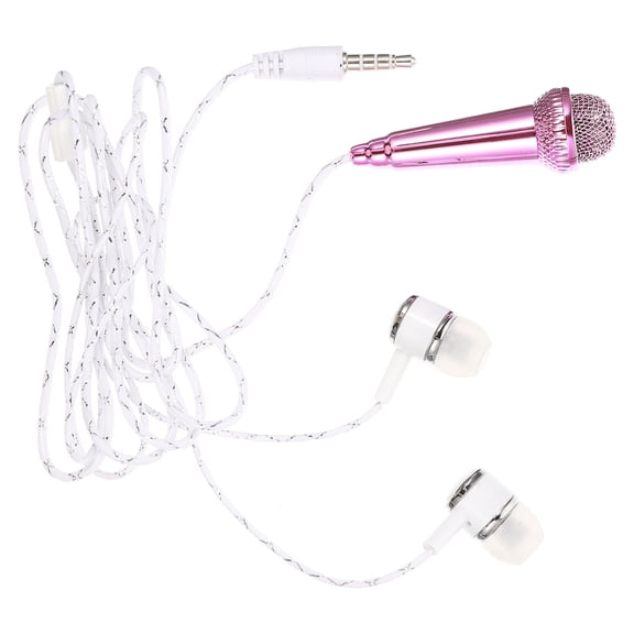 BESTYASH Compact Portable Rosy Microphone for Phone Use Ideal for Home Recording and Outdoor Events