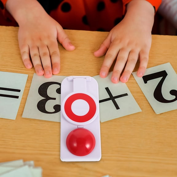 BESTYASH Battery Operated Red Game Buzzer with Vibrant Lights for Engaging Quiz Competitions